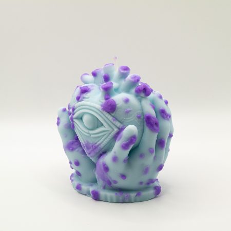 Lava Lamp Sculptural Heart Eye Unscented Candle | Gothic Art | Valentine's Gift | Dark Romantic