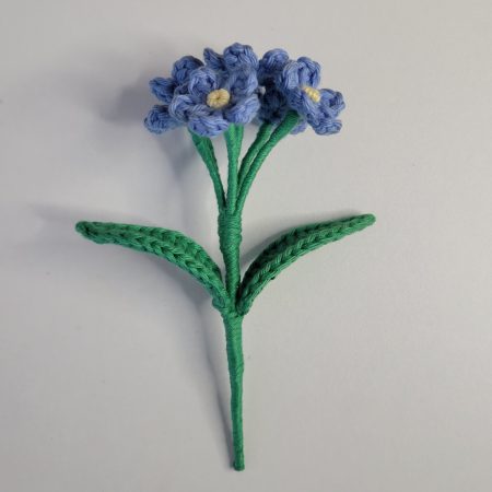 Crochet Forget-me-nots in Vase