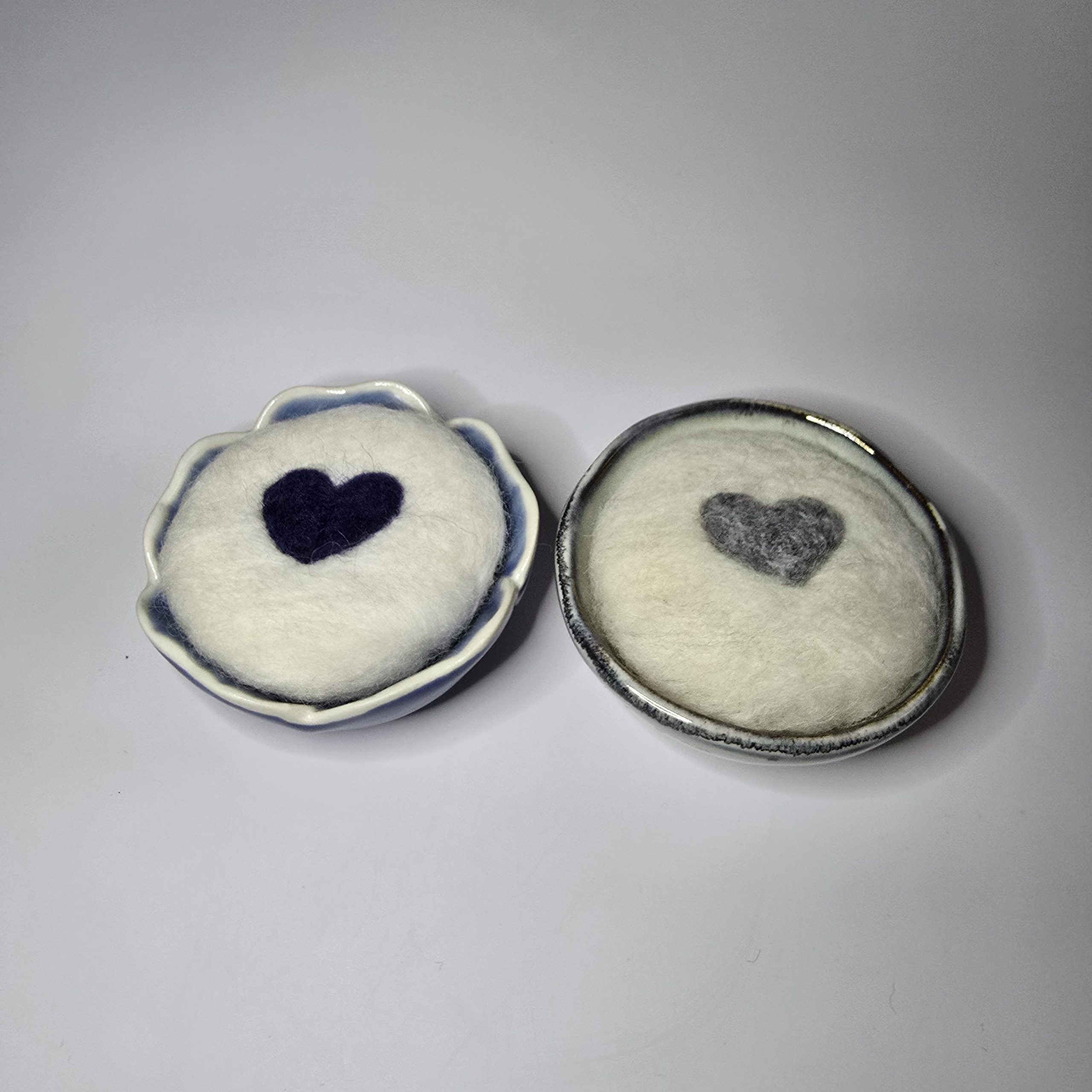 Hand-Felted Heart Pin Cushion