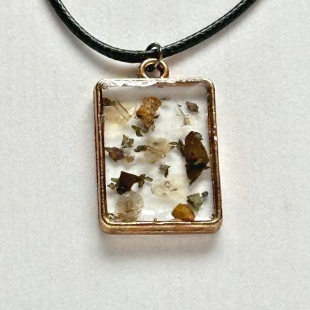 Enchanted Pendants|Wealth|Spell Necklace |Pendant necklace|Witchy gifts Short Rectangle