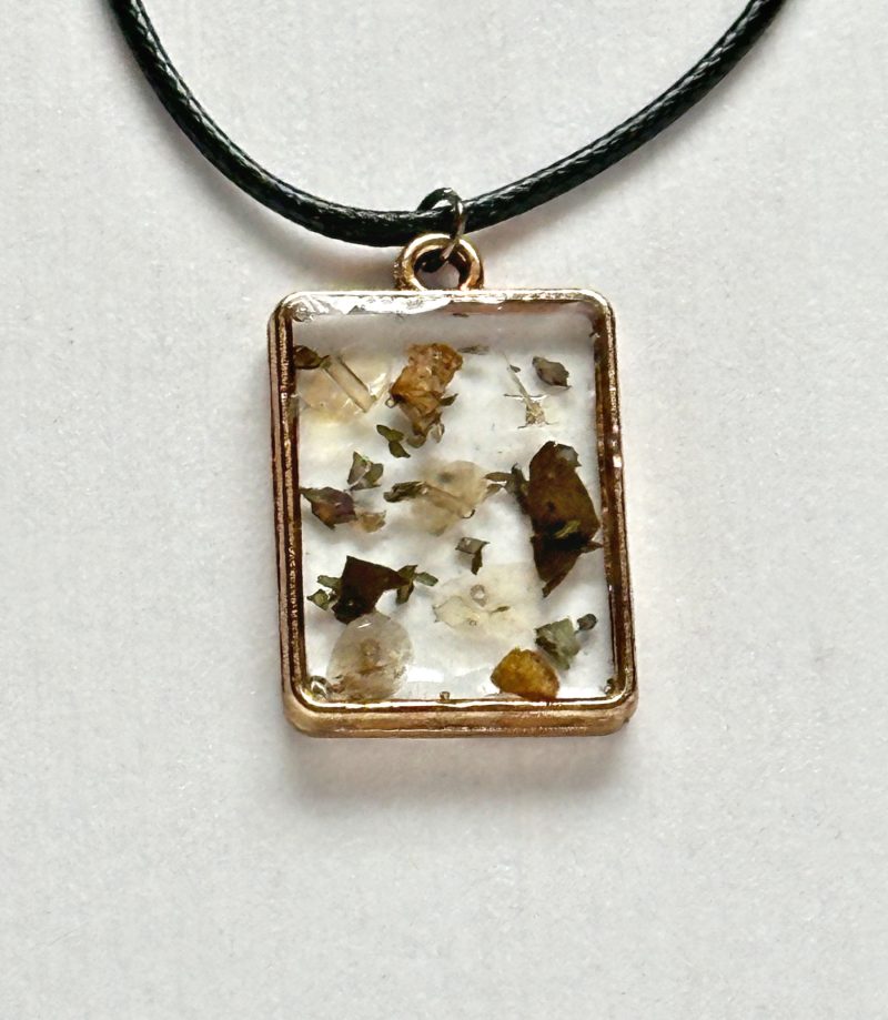 Enchanted Pendants|Wealth|Spell Necklace |Pendant necklace|Witchy gifts Short Rectangle