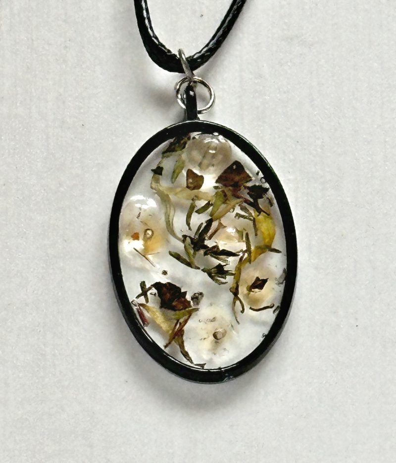 Enchanted Pendants|Confidence|Spell Necklace |Pendant necklace| Oval black