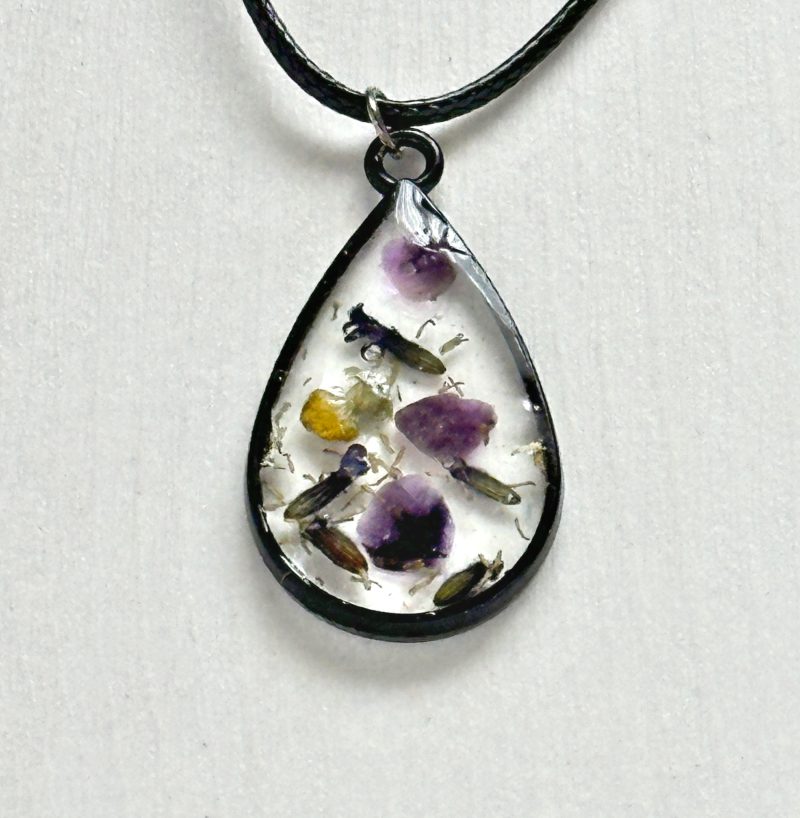 Enchanted Pendants|Calm|Meditation|Spell Necklace |Pendant necklace |Black Tear Drop