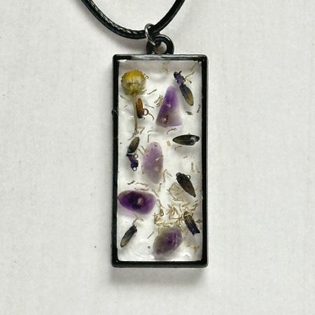 Enchanted Pendants|Calm|Meditation|Spell Necklace |Pendant necklace |Long Rectangle