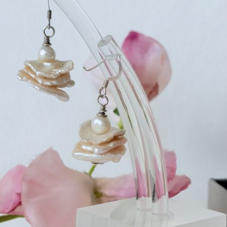 Freshwater Cultured Keshi Pearl Cluster Earrings
