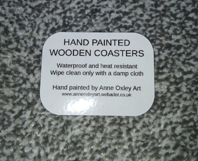 Filey Brigg, hand painted wooden coasters set of 4