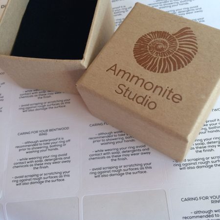 Isle of Skye Marble Handcrafted Bentwood Ring For Him or Her