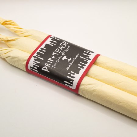Drip-Tease Taper Candles | Set of 3 | White with Red Drip 21cm Hand-Poured Drip Candles