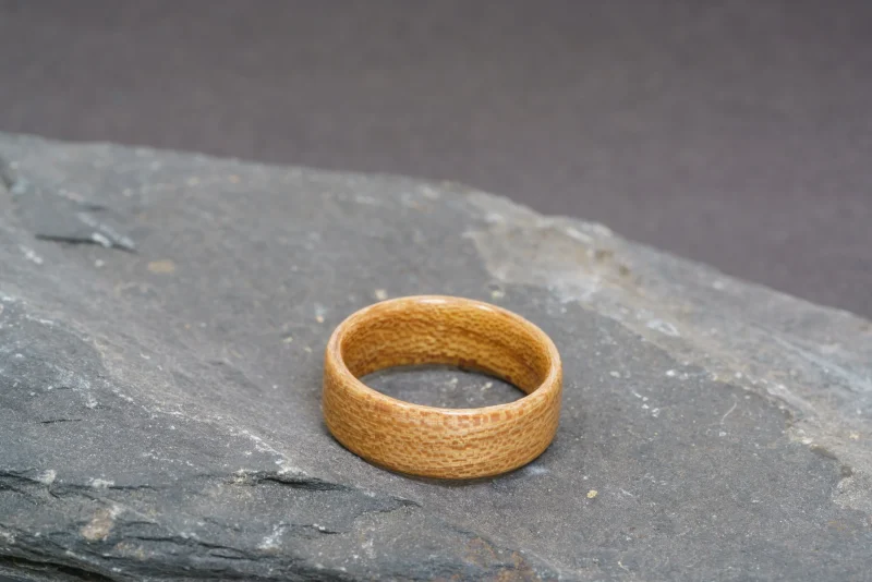 Elm Handcrafted Bentwood Ring For Him or Her