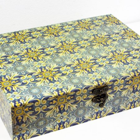 Wood handmade keepsake jewellery, memories box, Moroccan, Mandala style, Flexible compartments