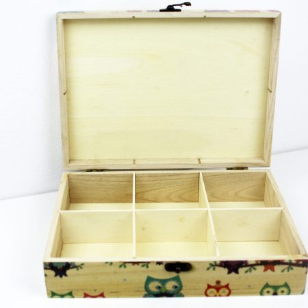 Wood handmade keepsake jewellery, memories box, Owls, Birds, Tree design, Flexible compartments