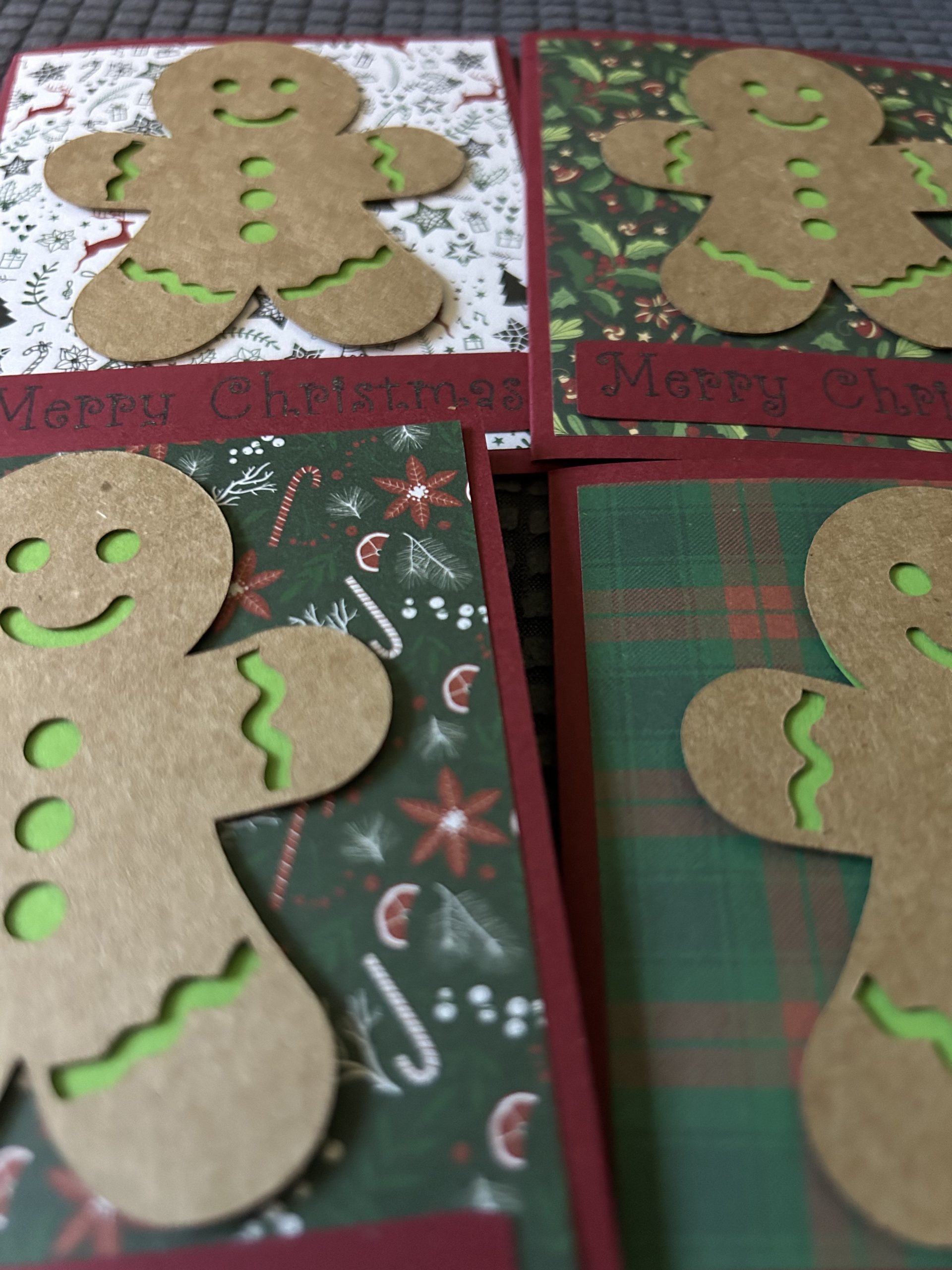 Set of 6 Gingerbread Christmas Cards