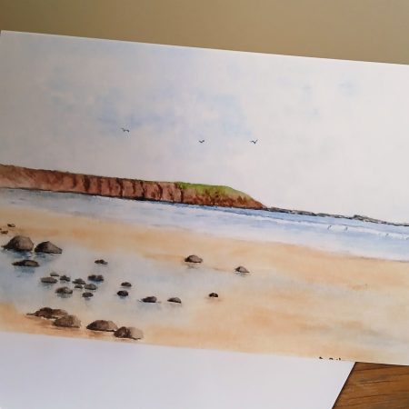 Filey, North Yorks, Yorkshire Coast Pack of 6 Greetings Cards printed from original watercolours.