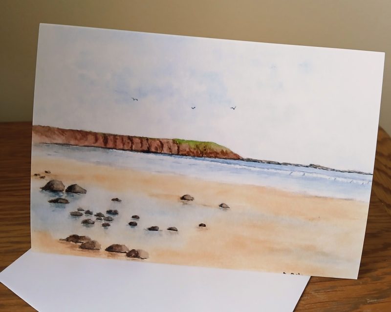 Filey, North Yorks, Yorkshire Coast Pack of 6 Greetings Cards printed from original watercolours.