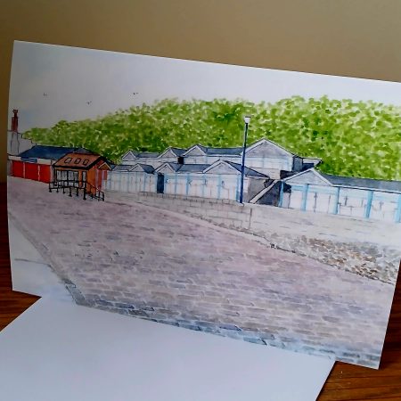 Filey, North Yorks, Yorkshire Coast Pack of 6 Greetings Cards printed from original watercolours.