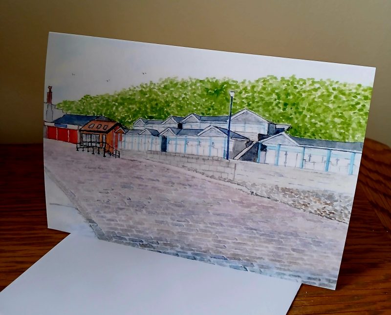 Filey, North Yorks, Yorkshire Coast Pack of 6 Greetings Cards printed from original watercolours.