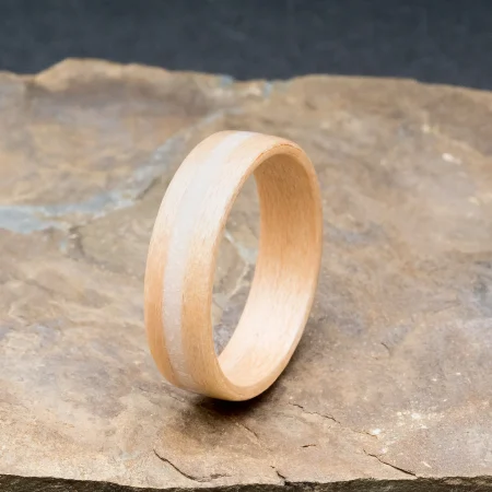 Isle of Skye Marble Handcrafted Bentwood Ring For Him or Her