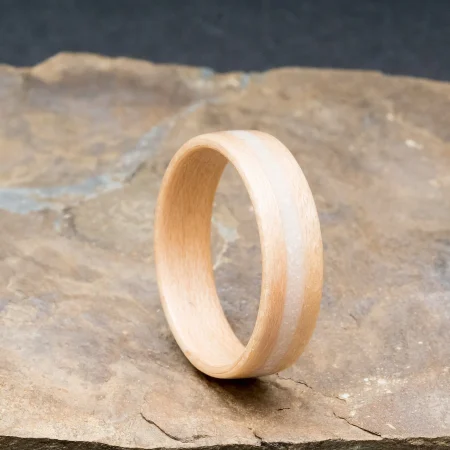 Isle of Skye Marble Handcrafted Bentwood Ring For Him or Her