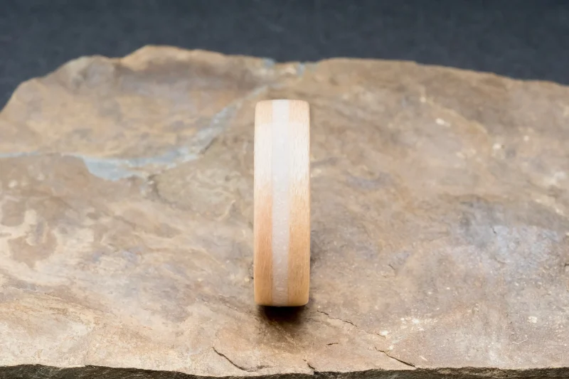 Isle of Skye Marble Handcrafted Bentwood Ring For Him or Her