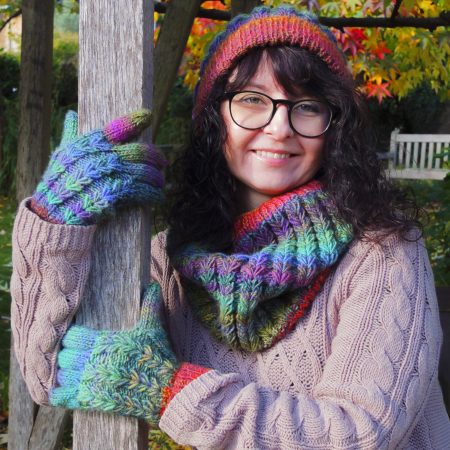 Knitting Pattern: Pines and Maples Trio (Hat, Cowl and Gloves)