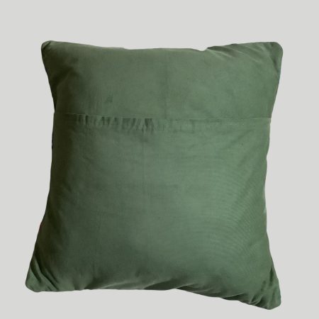 One of a kind needlepoint cushion in a multicoloured geometric design