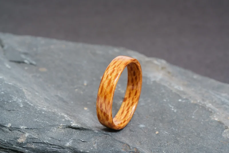 Lacewood Handcrafted Bentwood Ring For Him or Her