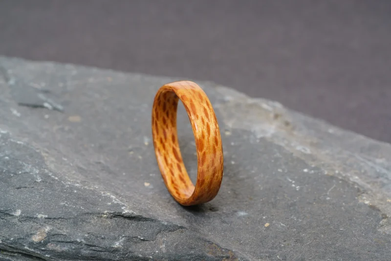 Lacewood Handcrafted Bentwood Ring For Him or Her