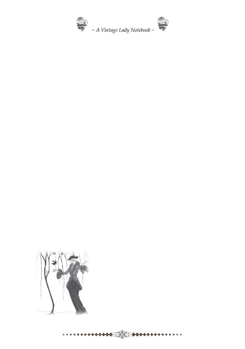 LADIES VINTAGE STYLE SKETCHBOOK: (Celeste)