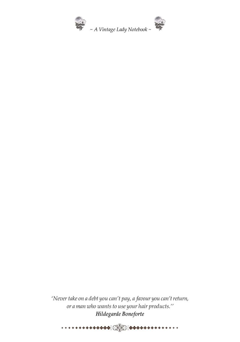 LADIES VINTAGE STYLE SKETCHBOOK: (Celeste)