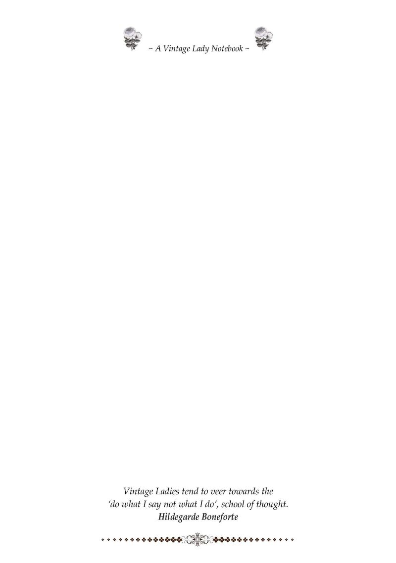 LADIES VINTAGE STYLE SKETCHBOOK: (Celeste)