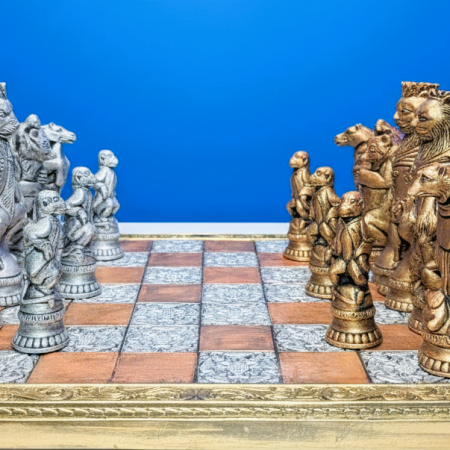 Custom Made Extra Large Reynard the Fox Chess set. ( Pieces only)