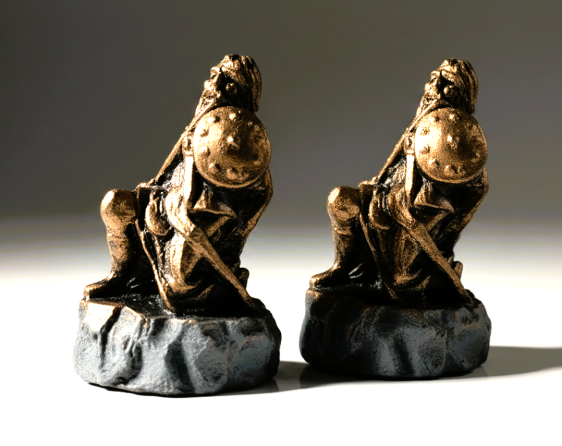 Custom Chess Set: Scottish Highlander, Jacobite; wide choice of colour finishes. (Pieces only)