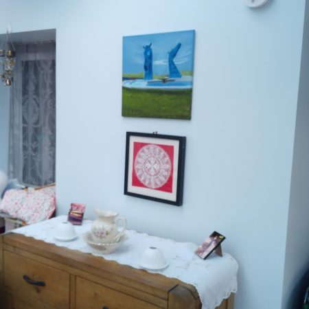 Falkirk Kelpies, Original Oil Painting on Canvas