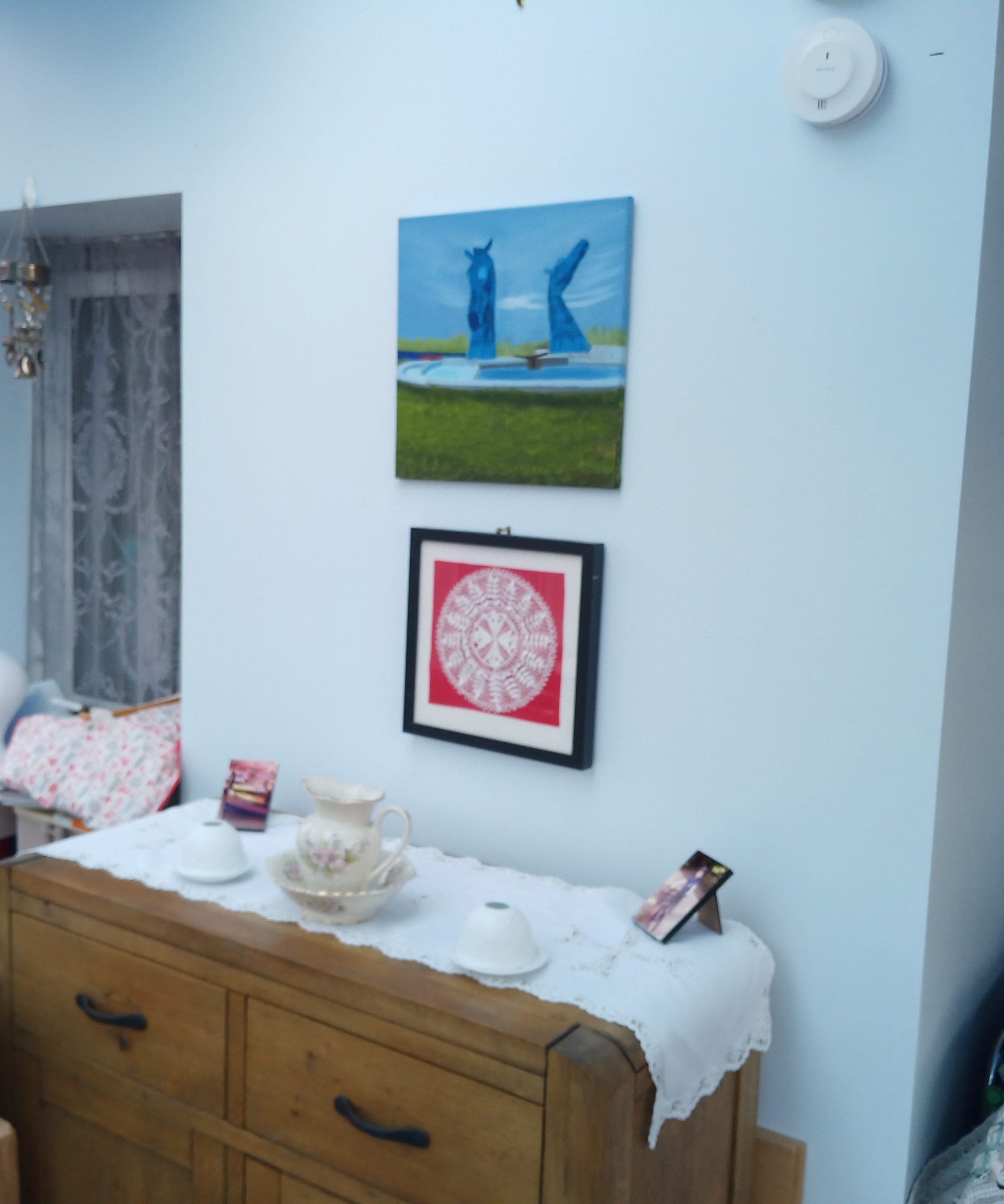 Falkirk Kelpies, Original Oil Painting on Canvas