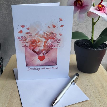 Mother’s Day Card “Sending All My Love”, 5x7