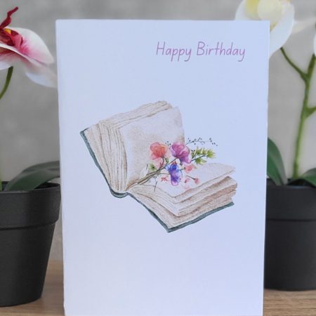 Personalised Elegant Happy Birthday Greeting Card, 5x7