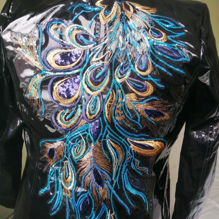 Upcycled Dorothy Perkins Black PVC Coat 14