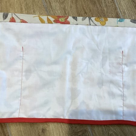 Quality Floral Fabric Handmade Waist Half Apron Tie Fastening Lined 3 Pockets