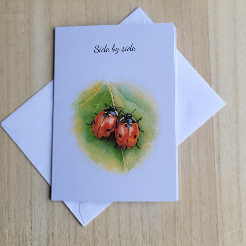 Personalised Anniversary “Side by Side” Card, 5x7