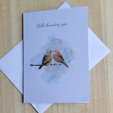 Personalised Anniversary “Still Choosing You” Greeting Card, 5x7