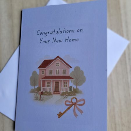 Personalised New Home Congratulations Card, 5x7