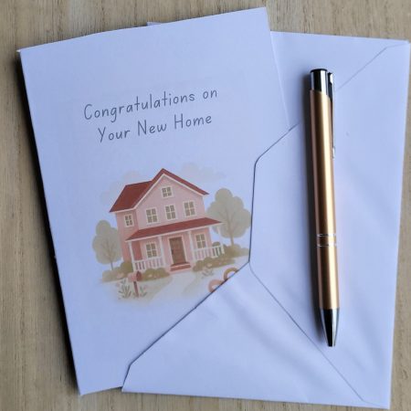 Personalised New Home Congratulations Card, 5x7