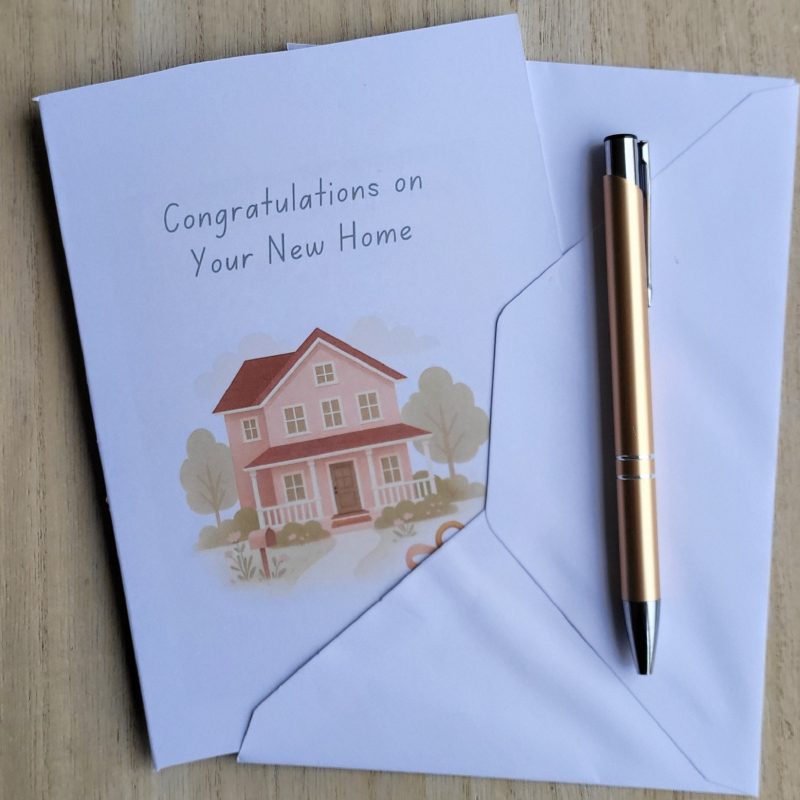 Personalised New Home Congratulations Card, 5x7