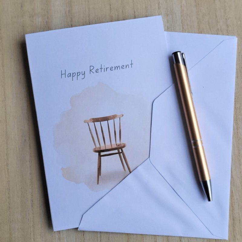 Personalised Retirement Greeting Card, 5x7