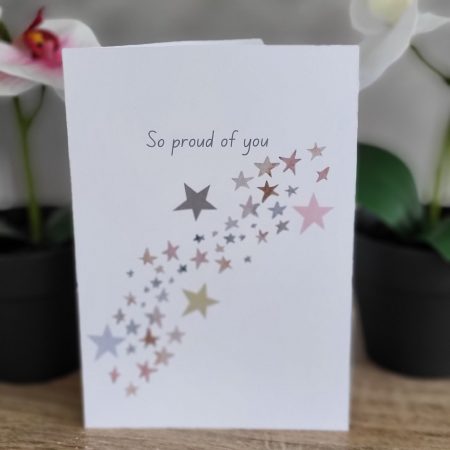 Personalised “So Proud of You” Congratulations Card, 5x7