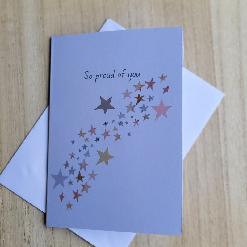 Personalised “So Proud of You” Congratulations Card, 5x7