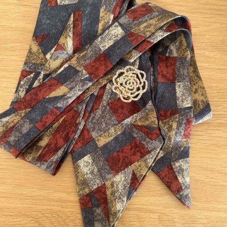 Handmade, Classic silky scarf.