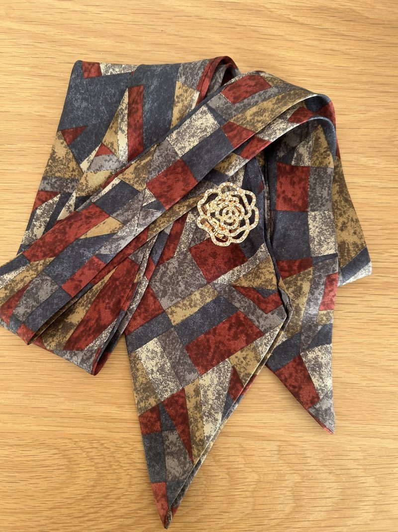 Handmade, Classic silky scarf.