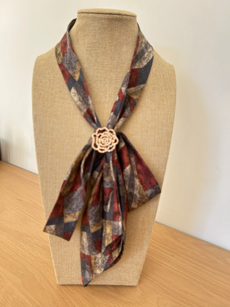 Handmade, Classic silky scarf.