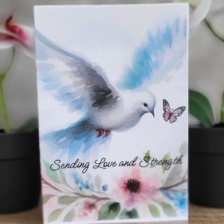 Sympathy “Sending Love and Strength” Greeting Card, 5x7